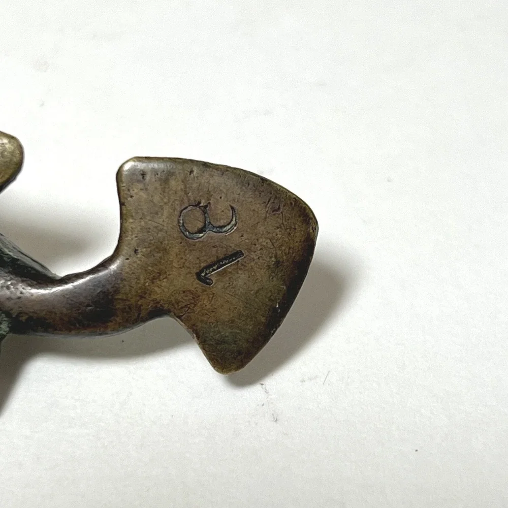 Antique Brass Fish‎ Surma Dani Eyeliner Vintage Old Rare Collectible